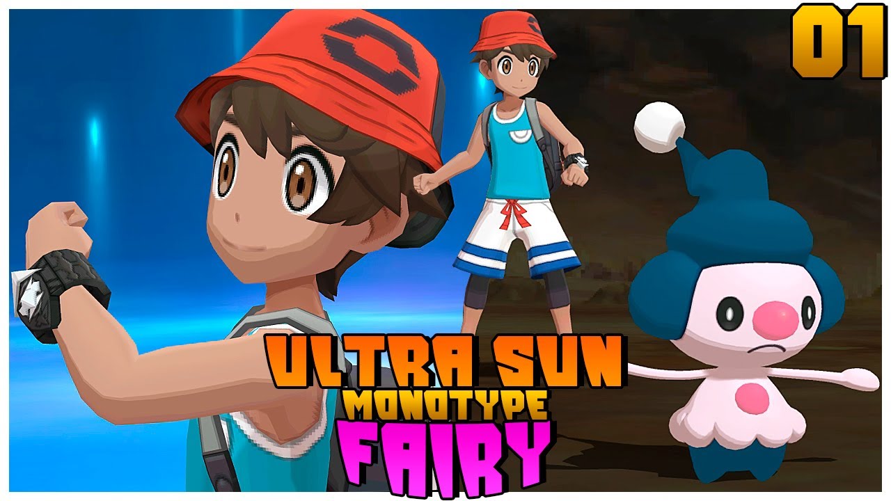 Pokémon Ultra Sun Monotype Fairy Gameplay em Português (PT-BR) 100%  Nintendo 3DS 